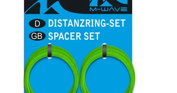 Chilipir Set distantieri aluminiu M-Wave verde anodizat